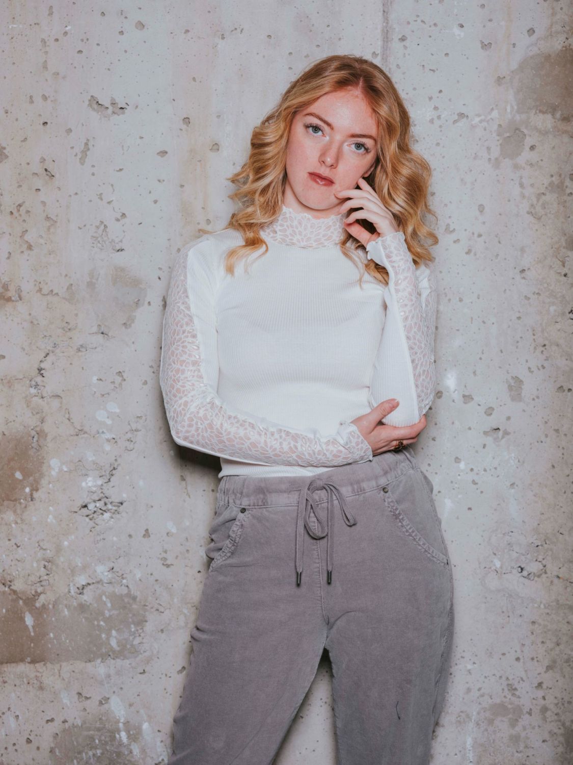 Blouse LS Lace - Rosemunde